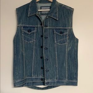 Men’s Ring of Fire jean vest size XL